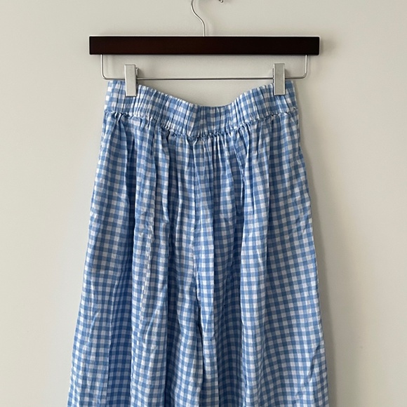 Lulus Delphine Blue & White Gingham Wide Leg Pants - Picture 10 of 16